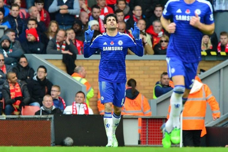 Diego Costa volta a ser decisivo em vit&oacute;ria do Chelsea sobre o Liverpool 