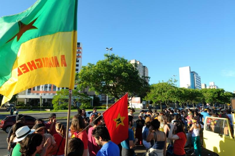 Concentra&ccedil;&atilde;o foi no Largo Zumbi dos Palmares