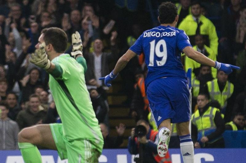 Diego Costa abriu o placar para os donos da casa