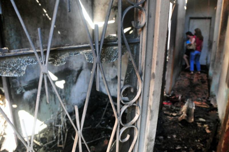 Resid&ecirc;ncias estavam vazias na hora do fogo