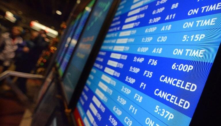 Mau tempo cancela ao menos 4 mil voos nos Estados Unidos 