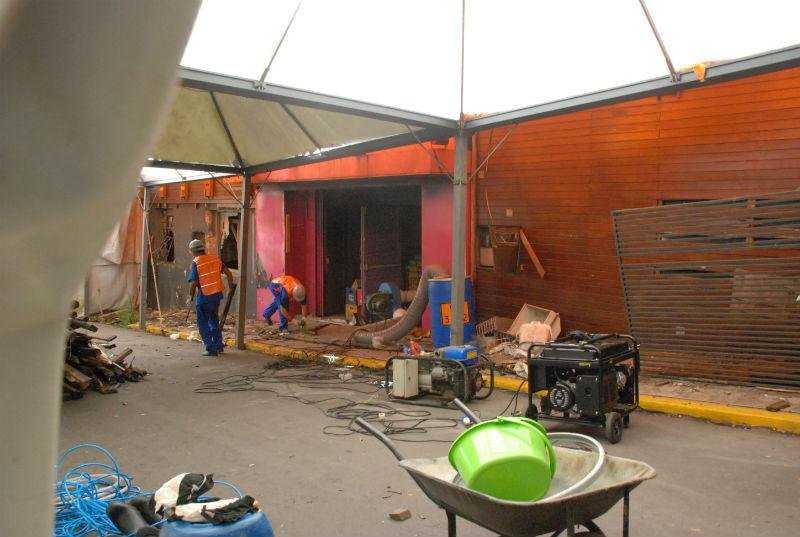Trabalho de descontamina&ccedil;&atilde;o encontrou centenas de cal&ccedil;ados