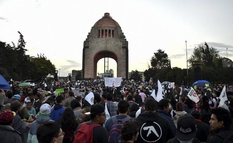 Mexicanos protestaram neste s&aacute;bado