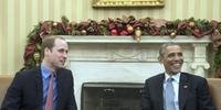 Barack Obama recebe príncipe William na Casa Branca