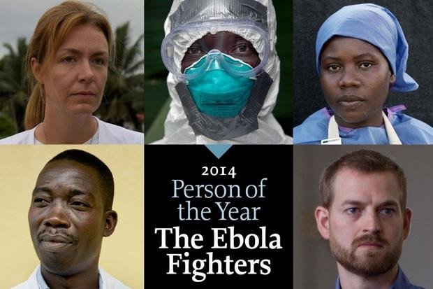 Profissionais que combatem ebola s&atilde;o personalidade 2014 da Time