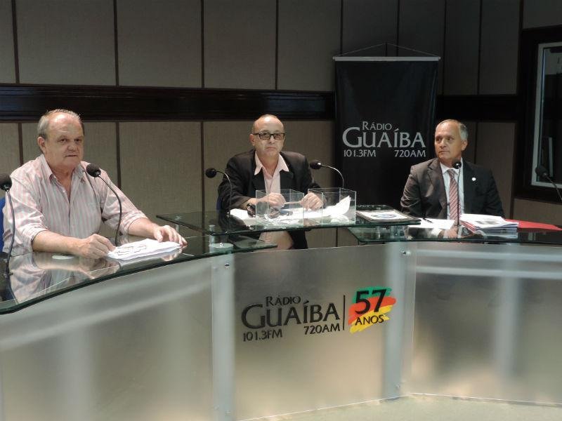 Vit&oacute;rio Piffero e Marcelo Medeiros debateram na R&aacute;dio Gua&iacute;ba nesta quarta