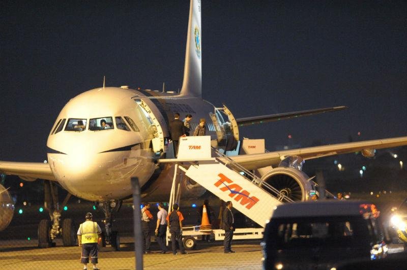 Presidente Dilma Rousseff desembarcou no terminal antigo do aeroporto Salgado Filho 