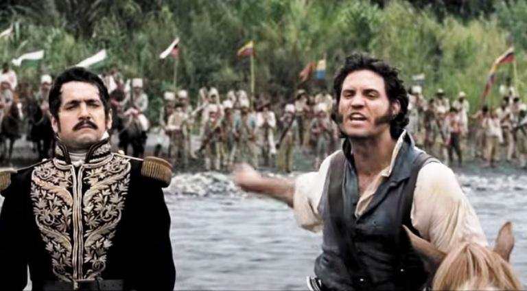 Cena de Libertador, da Venezuela, uma cinebiografia do l&iacute;der pol&iacute;tico Sim&oacute;n Bol&iacute;var
