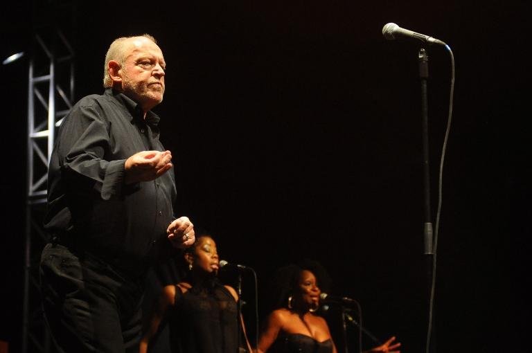 Joe Cocker em sua apresenta&ccedil;&atilde;o em Porto Alegre, em 2012