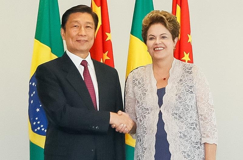Dilma em reuni&atilde;o com vice-presidente da China, Li Yuanchao