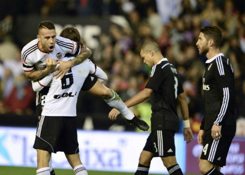 Valencia venceu o Real Madrid de virada neste domingo