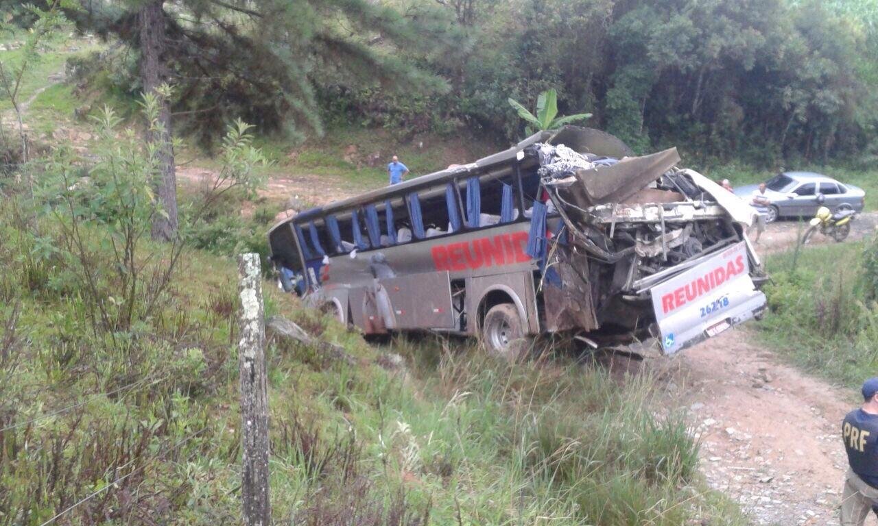 Passageiros teriam sido arremessados de &ocirc;nibus em SC