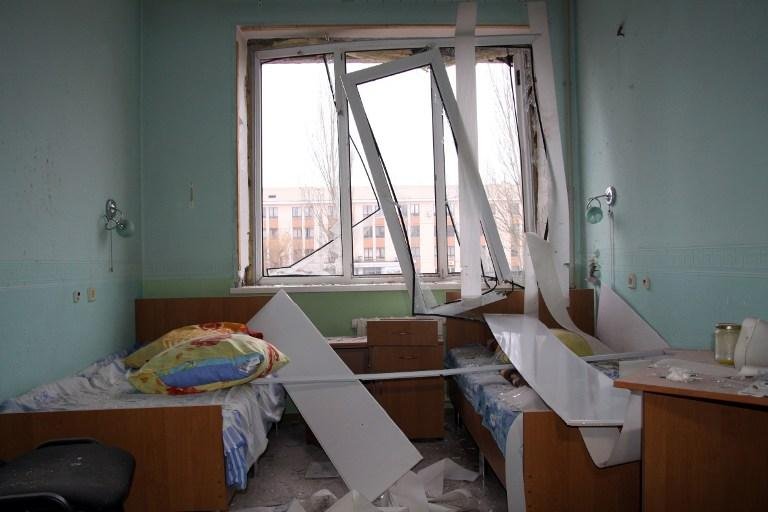 Janelas do hospital explodiram em peda&ccedil;os