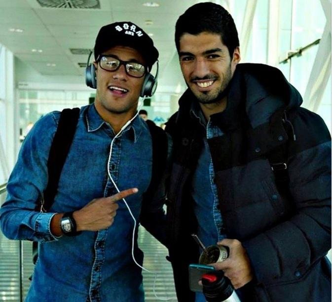 Neymar usa Instagram para parabenizar Su&aacute;rez