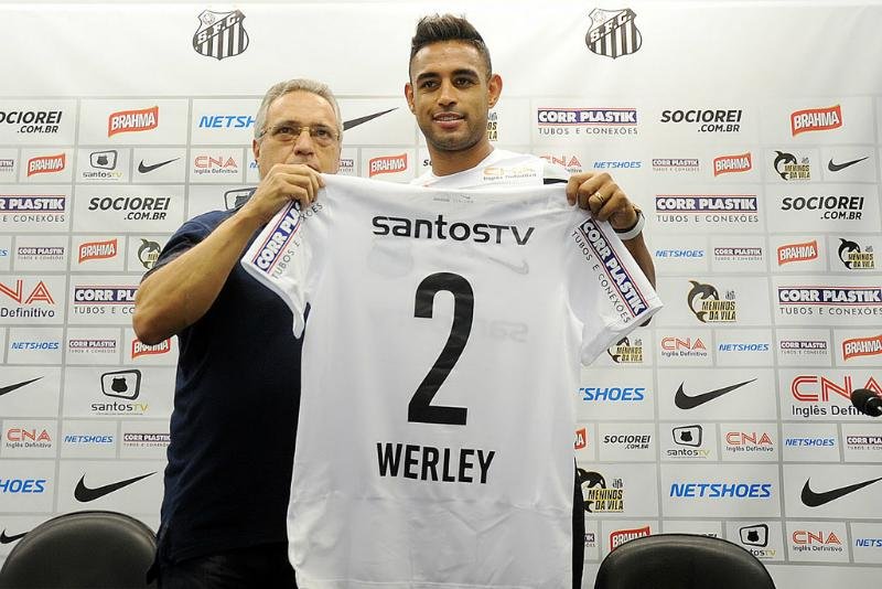 Werley diz que conversa com Elano o convenceu a ir para o Santos