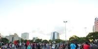 Manifestação pacífica reuniu cerca de mil pessoas ao longo do trajeto até o Largo Zumbi dos Palmares