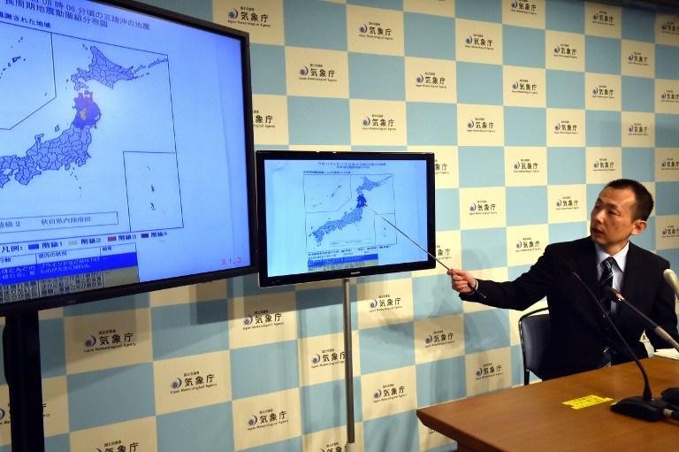 Especialista Yasuhiro Yoshida fala em T&oacute;quio sobre terremoto no fundo do mar que gerou pequeno tsunami no Norte do Jap&atilde;o