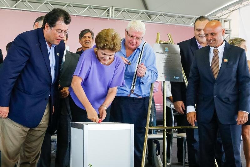 Presidente Dilma Rousseff inaugurou parque e&oacute;lico Geribatu