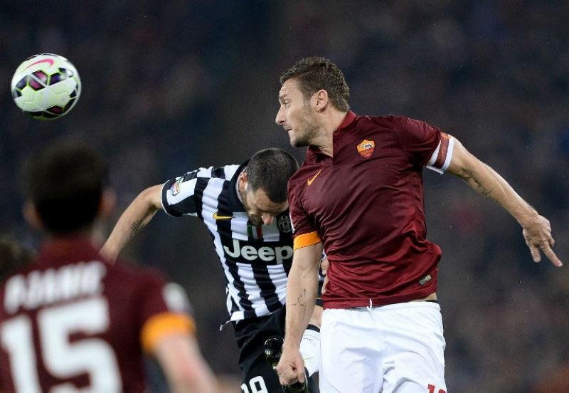 Juventus e Roma empataram em 1 a 1 nesta segunda