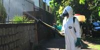 Inseticida contra a dengue é aplicado no bairro Santa Tereza
