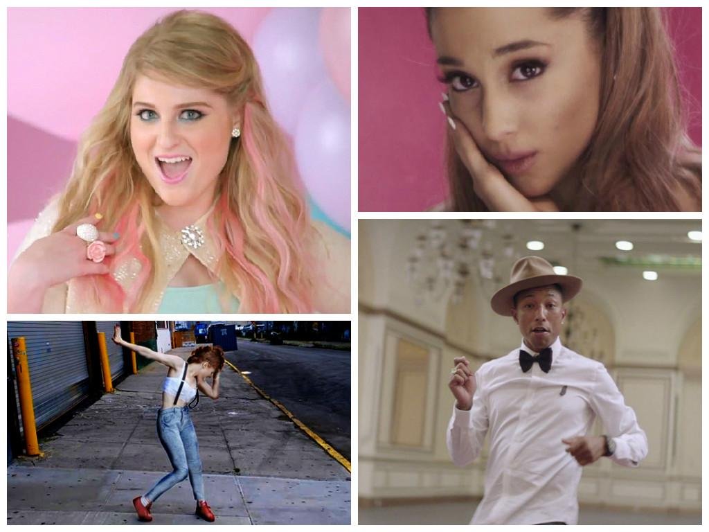 Meghan Trainor, Kiesza, Pharrell e Ariana Grande s&atilde;o alguns dos v&iacute;deos mais visualizados em 2014