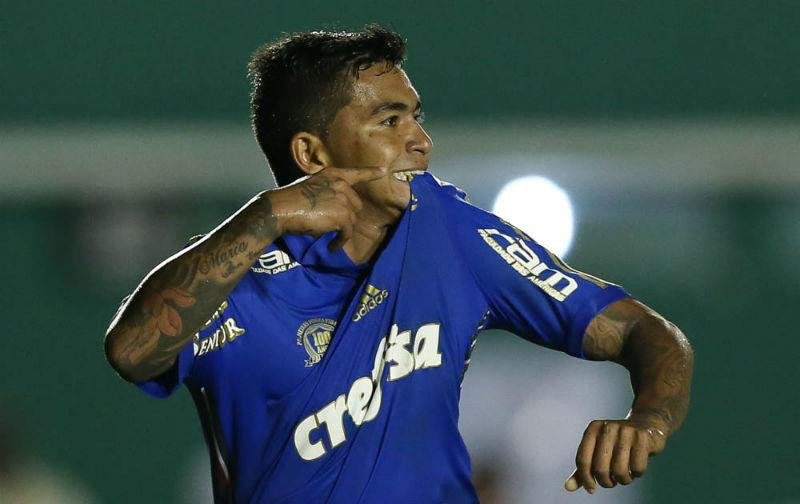Dudu celebra segundo pelo Palmeiras ap&oacute;s vit&oacute;ria na Copa do Brasil 