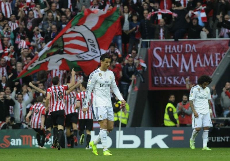 Real foi batido pelo Bilbao neste s&aacute;bado