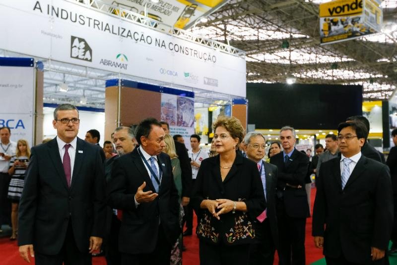 Dilma discursou na abertura do 21&ordm; Sal&atilde;o Internacional da Constru&ccedil;&atilde;o (Feicon-Batimat), em SP. 