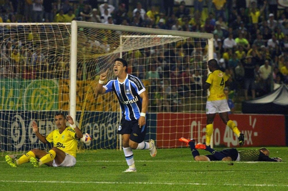 Giuliano marcou para o Gr&ecirc;mio na primeira etapa