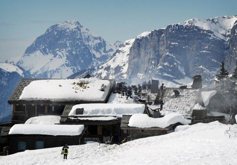 La Maison des Bois foi atingido por inc&ecirc;ndio
