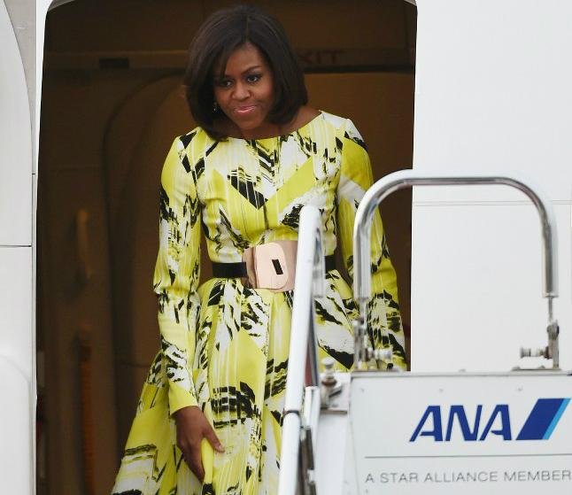 Michelle Obama chegou ao Jap&atilde;o nesta quarta-feira 