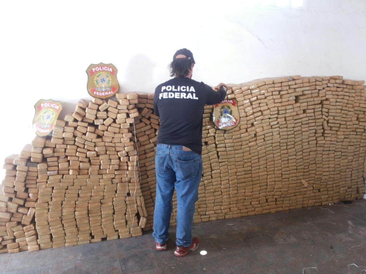 PF apreende 1,4 tonelada de maconha
