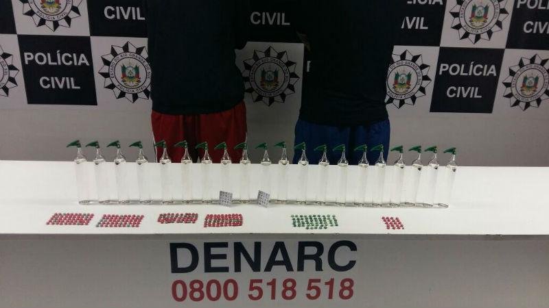 Dois presos com droga avaliada em R$ 19 mil em Porto Alegre