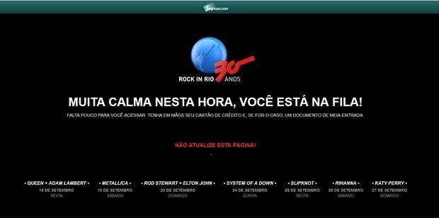Os usu&aacute;rios sofreram um pouco para garantir lugar no festival