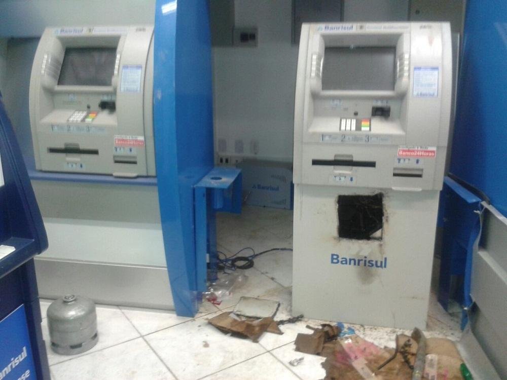 Um terminal do Banrisul foi arrombado durante a&ccedil;&atilde;o