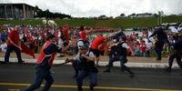 Manifestação contra terceirização na última terça-feira, em Brasília, foi marcada por conflito