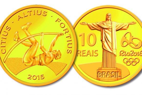 S&eacute;rie apresentada inclui uma moeda de ouro, quatro de prata e quatro comuns