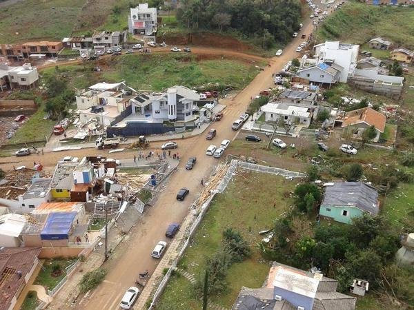 Munic&iacute;pio do Oeste de Santa Catarina decretou calamidade p&uacute;blica em fun&ccedil;&atilde;o da passagem de um tornado