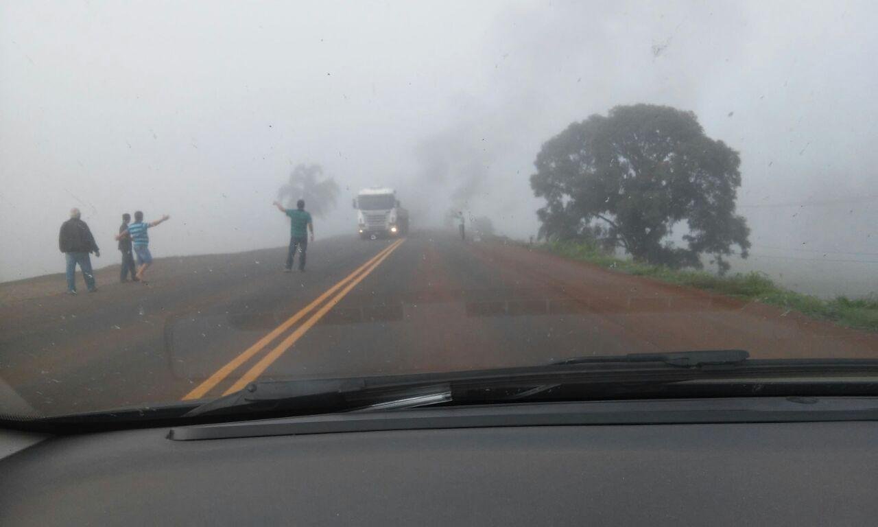 Em Boa Vista das Miss&otilde;es, caminhoneiros tentavam abordar motoristas na rodovia 