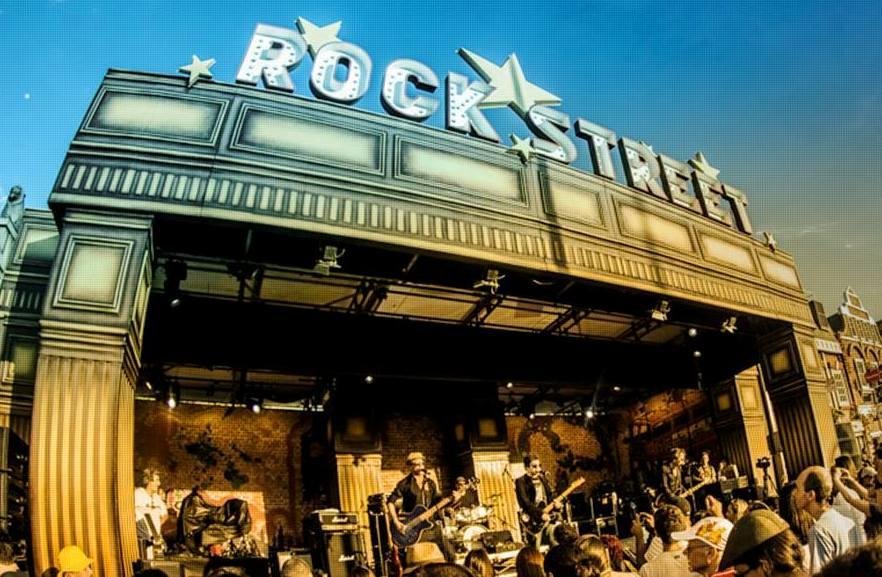 Rock Street, onde ser&atilde;o celebrados os sete casamentos deste ano