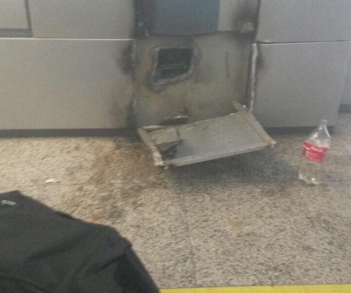 Criminosos usaram ma&ccedil;arico para violar terminal banc&aacute;rio