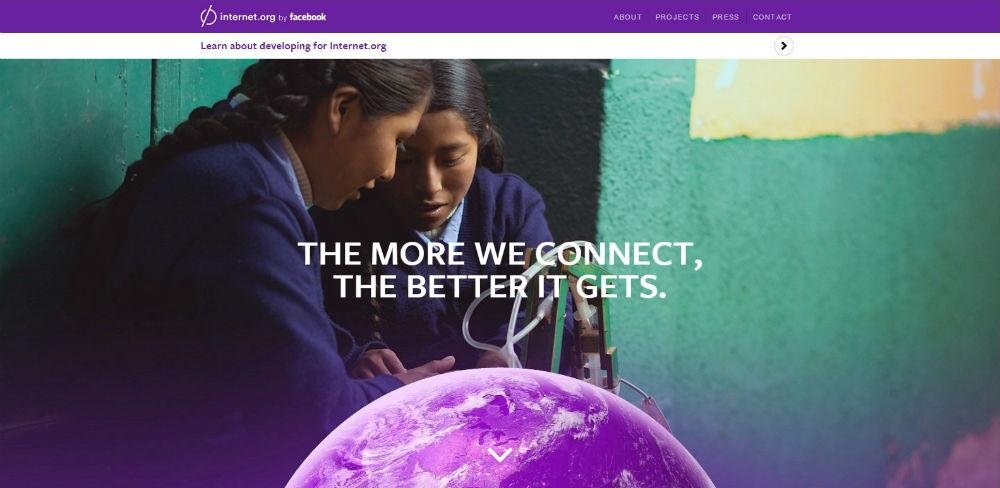 Internet.org &eacute; uma iniciativa liderada pela rede social com apoio de grandes grupos tecnol&oacute;gicos