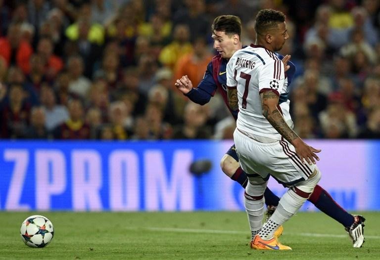 Boateng se manifestou em rede social ap&oacute;s drible de Messi