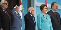Dilma Rousseff participou da cerimônia de comemoração dos 70 anos do Dia da Vitória, no Palácio do Planalto. 