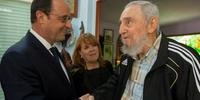 Hollande tem encontro histórico com Fidel Castro em visita a Cuba 