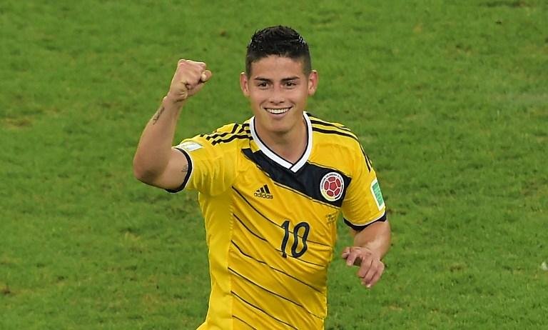 Col&ocirc;mbia ter&aacute; James (foto) e Falcao na Copa Am&eacute;rica