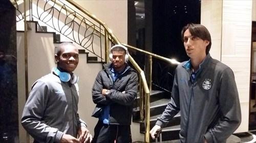 Jogadores chegaram no hotel por volta das 20h