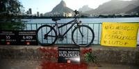 Protesto de ciclistas alerta para o crescimento de mortes violentas no Rio de Janeiro