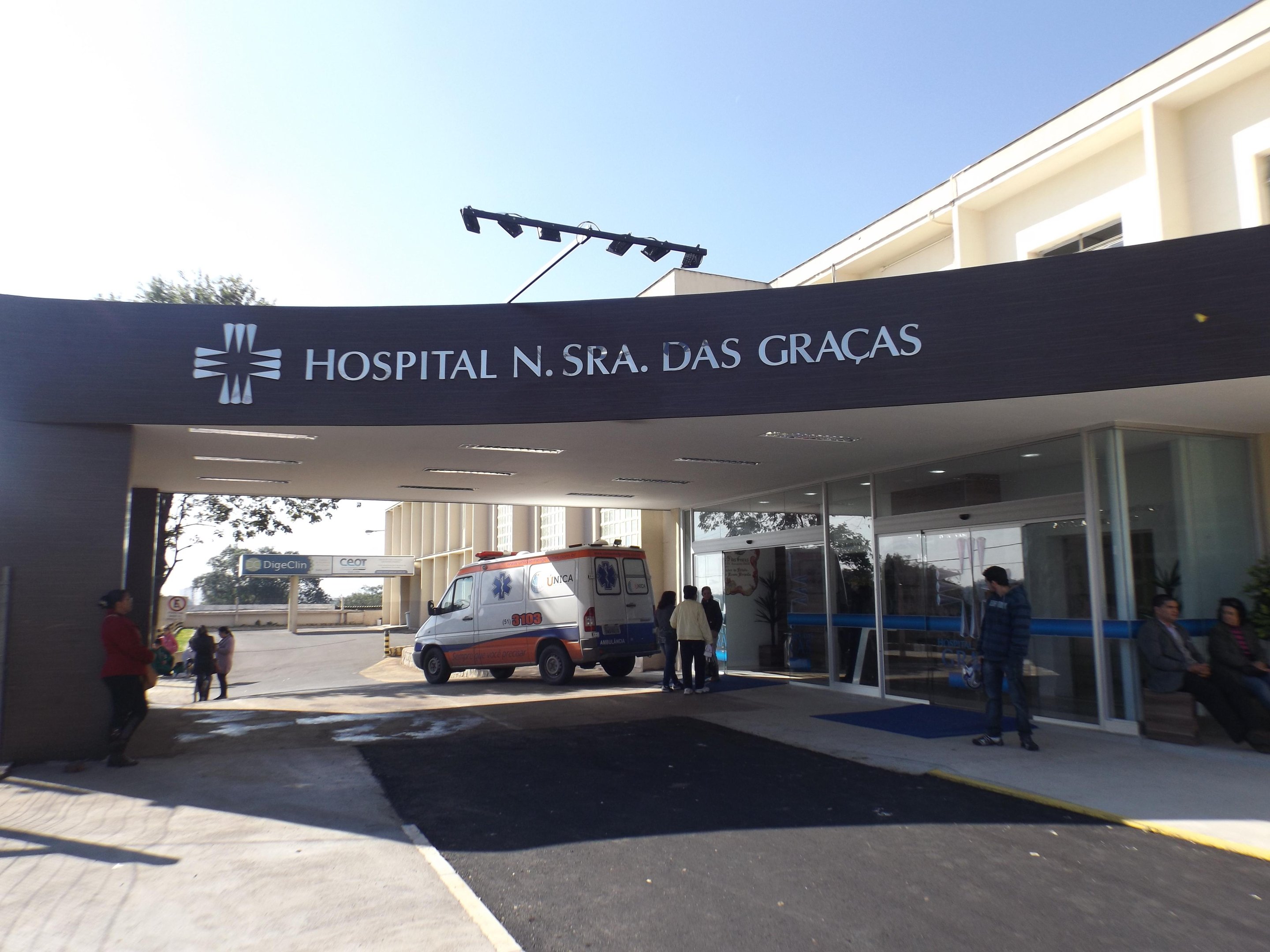 Idosa foi internada no Hospital Nossa Senhora das Gra&ccedil;as no in&iacute;cio de maio