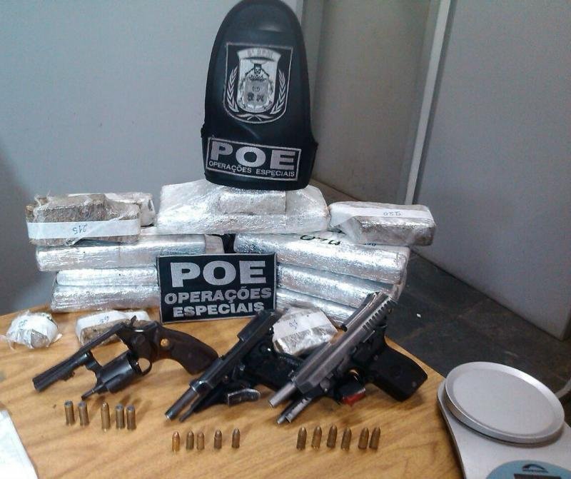 Drogas e armas foram apreendidas em Rio Grande